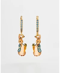 Fable England Peter Rabbit Carrot Charm Huggie Earrings