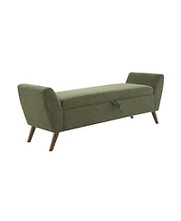 Streamdale Furniture 60" Storage Bench Width Wood Legs