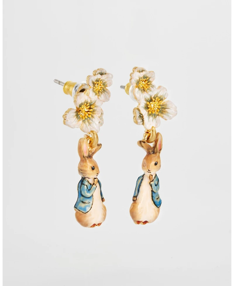 Fable England Peter Rabbit Floral Drop Earrings