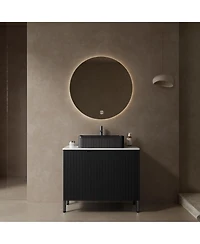 Phying 30 Inch Freestanding Bathroom Vanity with Sink Modern Bathroom Storage Cabinet with 2 Doors Countertop for Home Bathroom Decor