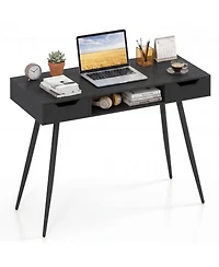 Slickblue 42.5 Inch Mid Century Modern Writing Desk with Drawers