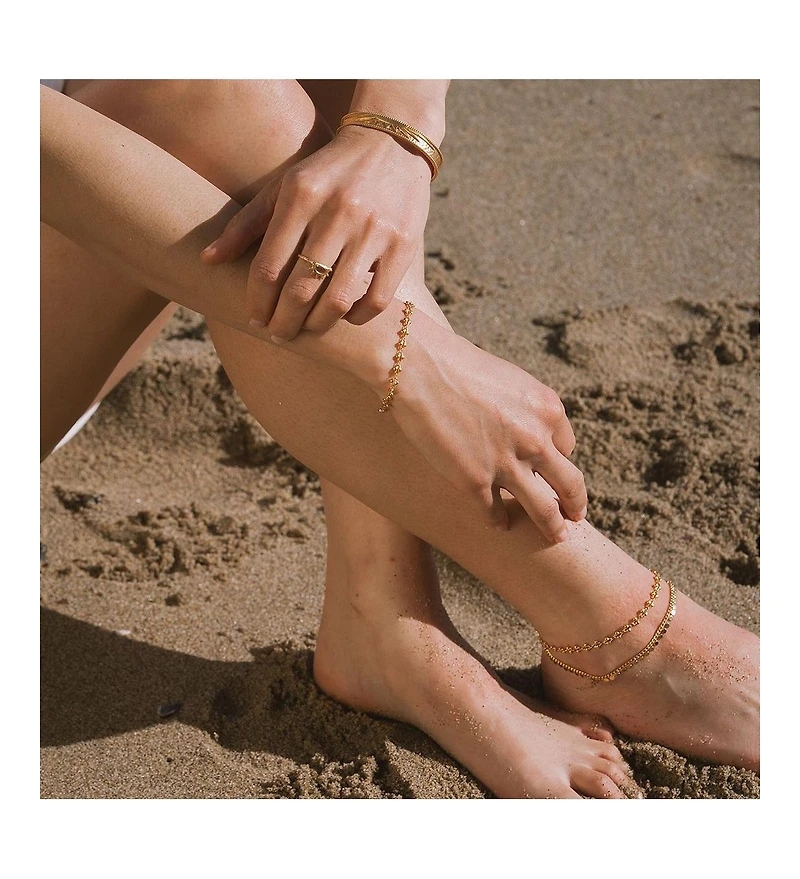 Satya Jewelry Illuminating Energy Gold Anklet