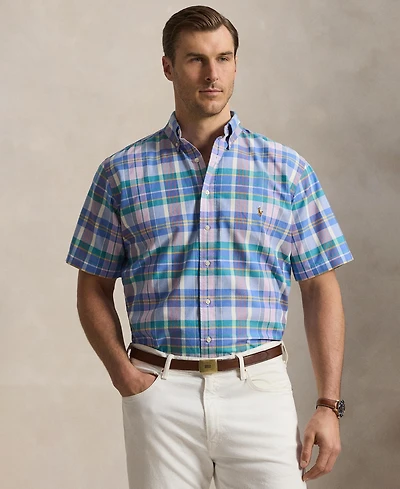 Polo Ralph Lauren Men's Big & Tall Plaid Oxford Shirt