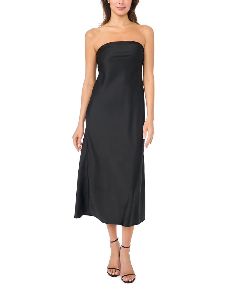 Msk Women's Strapless Midi Dress