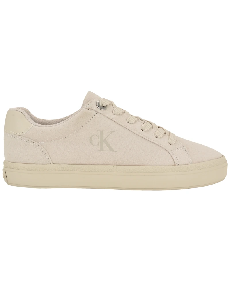 Calvin Klein Women's Cazini Low Top Court Lace-Up Sneakers