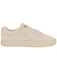 Calvin Klein Women's Cazini Low Top Court Lace-Up Sneakers