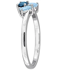 Macy's Rhodolite (5/8 ct. t.w.) Ring Sterling Silver (Also Available Blue Topaz)
