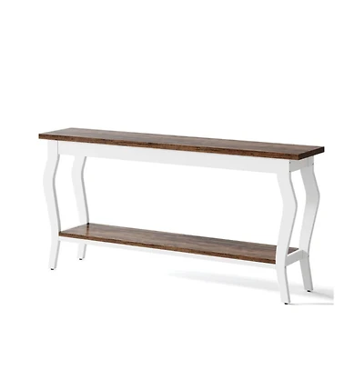 Slickblue Vintage Hallway Console Table with 2 Storage Tiers