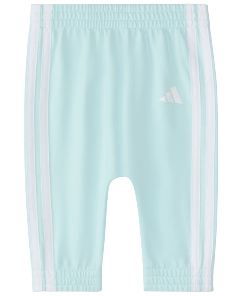 adidas Baby Girls' Long-Sleeve Bodysuit and Pants, 2-Piece Set