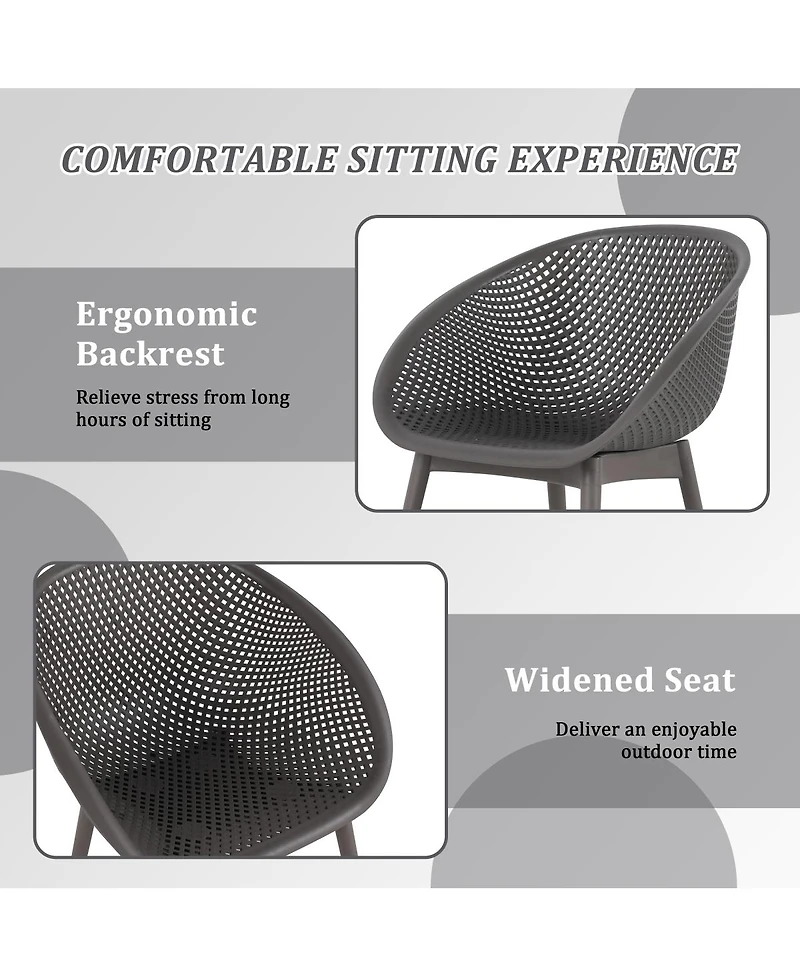 Streamdale Furniture Warm Modern Lounge Chairs Table Set