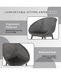 Streamdale Furniture Warm Modern Lounge Chairs Table Set