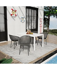 Streamdale Furniture Warm Modern Lounge Chairs Table Set
