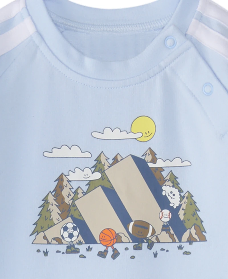 adidas Baby Boys' 3S Mountain Long-Sleeve Coverall