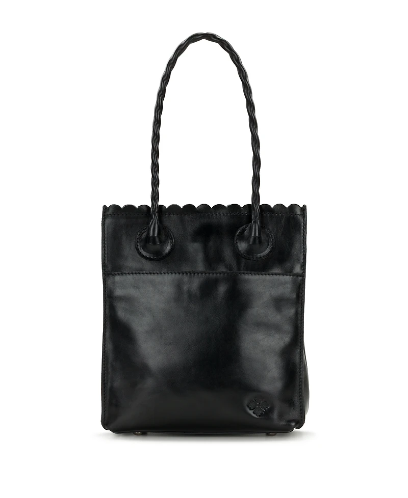 Patricia Nash Charline Cavo Tooled Applique Leather Small Tote Handbag