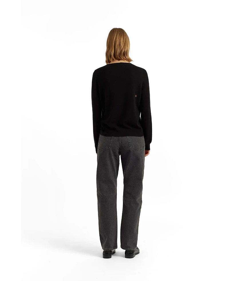 Chinti & Parker Women's Wool-Cashmere Snoopy Boo Sweater