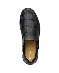 Pazstor Men's Premium Comfort Leather Closed Toe Casual Sandals Memphis