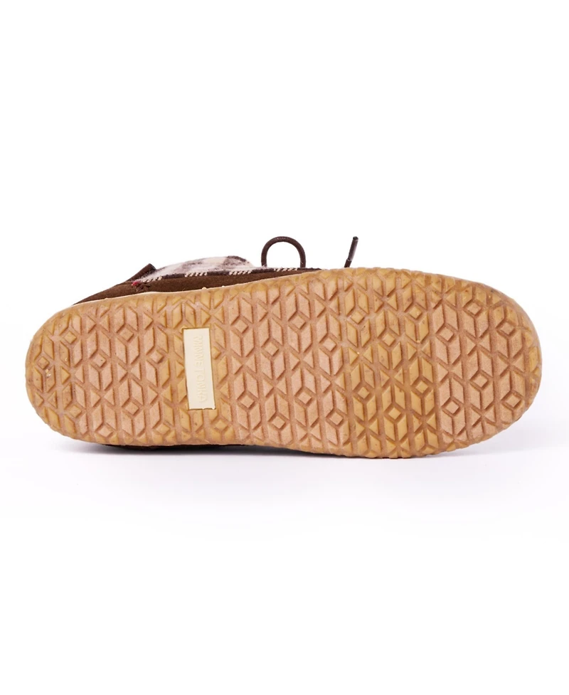 Minnetonka Women's Torrey Lace-up Slipper Booties