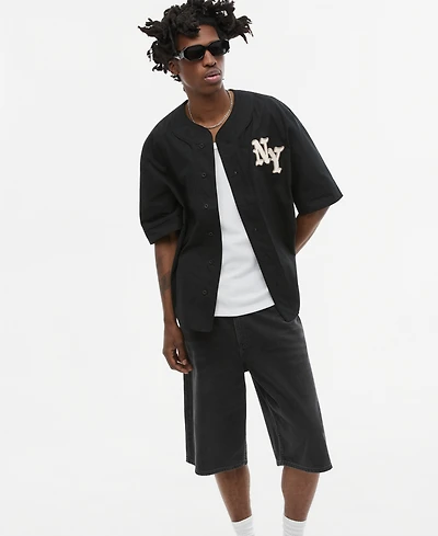 Mode of One Men's Oversized Ny Baseball Top, Macy's Exclusive