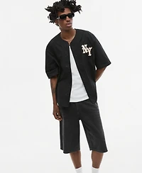 Mode of One Men's Oversized Ny Baseball Top, Macy's Exclusive