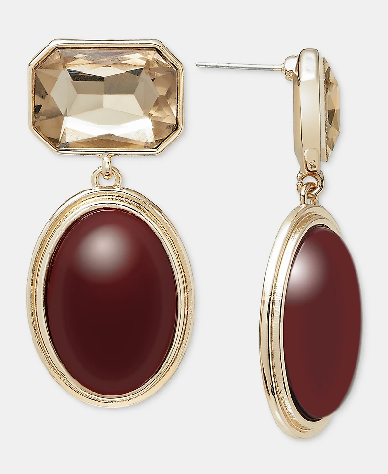 I.n.c. International Concepts Sculptural Expression Stone Drop Earrings, Macy's Exclusive