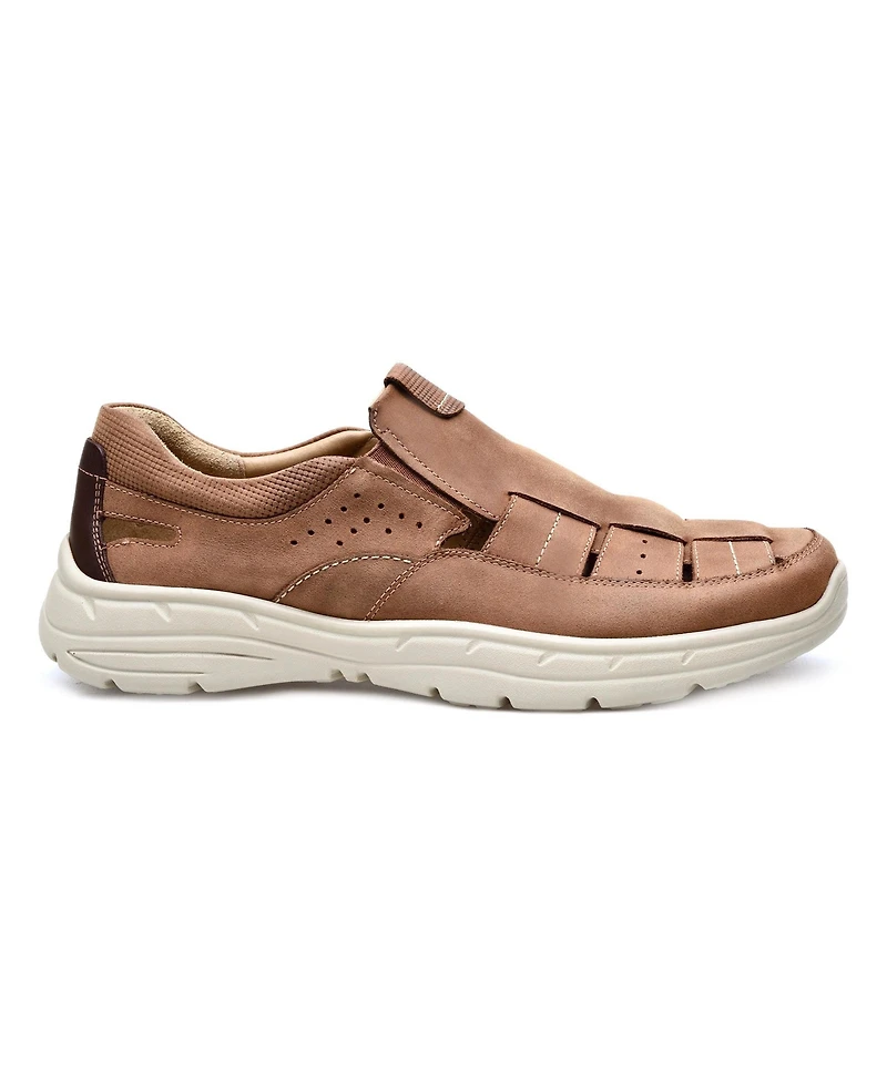 Pazstor Men's Premium Comfort Leather Closed Toe Casual Sandals Abdiel
