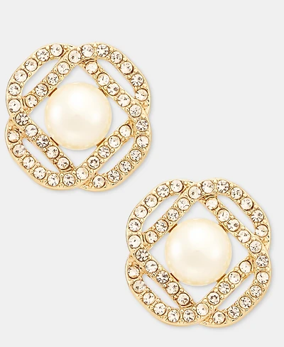 Charter Club Concord Button Earrings, Macy's Exclusive
