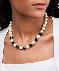 Charter Club Glass Pearl Beaded Collar Necklace, Macy's Exclusive