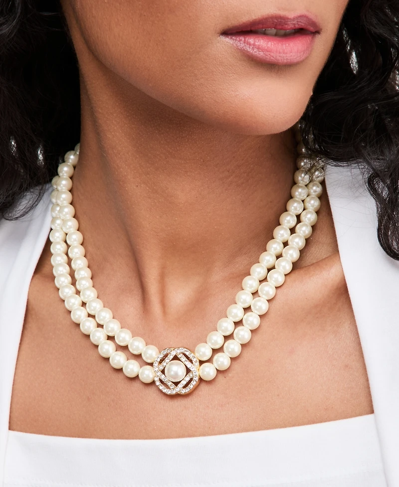 Charter Club Concord Two-Row Collar Necklace, Macy's Exclusive