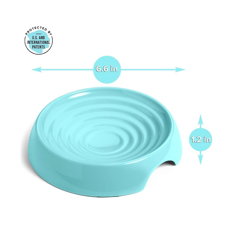 CatGuru Cat Bowls, Set Of Two, Marshmallow