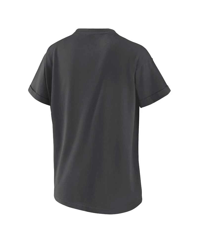 Wear by Erin Andrews Women's Charcoal Carolina Panthers Boyfriend T-Shirt