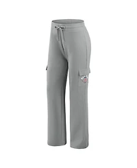 Wear by Erin Andrews Women's 2-Piece Gray Boston Red Sox Waffle-Knit Long-Sleeve Hoodie & Lounge Pant Set