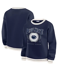 Wear by Erin Andrews Women's Navy Penn State Nittany Lions Seal Sweatshirt