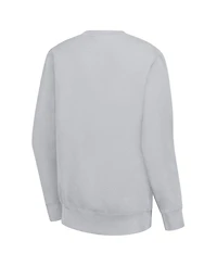 G-iii 4Her by Carl Banks Women's Heather Gray Colorado Avalanche Filigree Team Graphic Fleece Pullover Sweatshirt