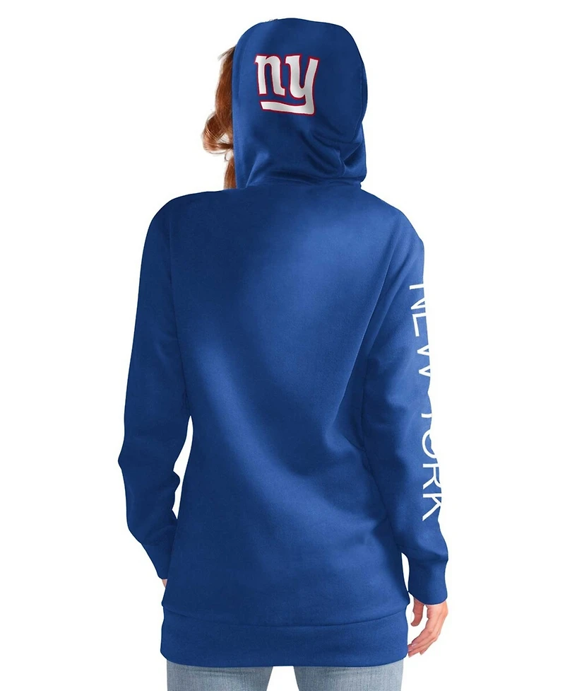 G-iii 4Her by Carl Banks Women's Royal New York Giants Extra Inning Pullover Hoodie