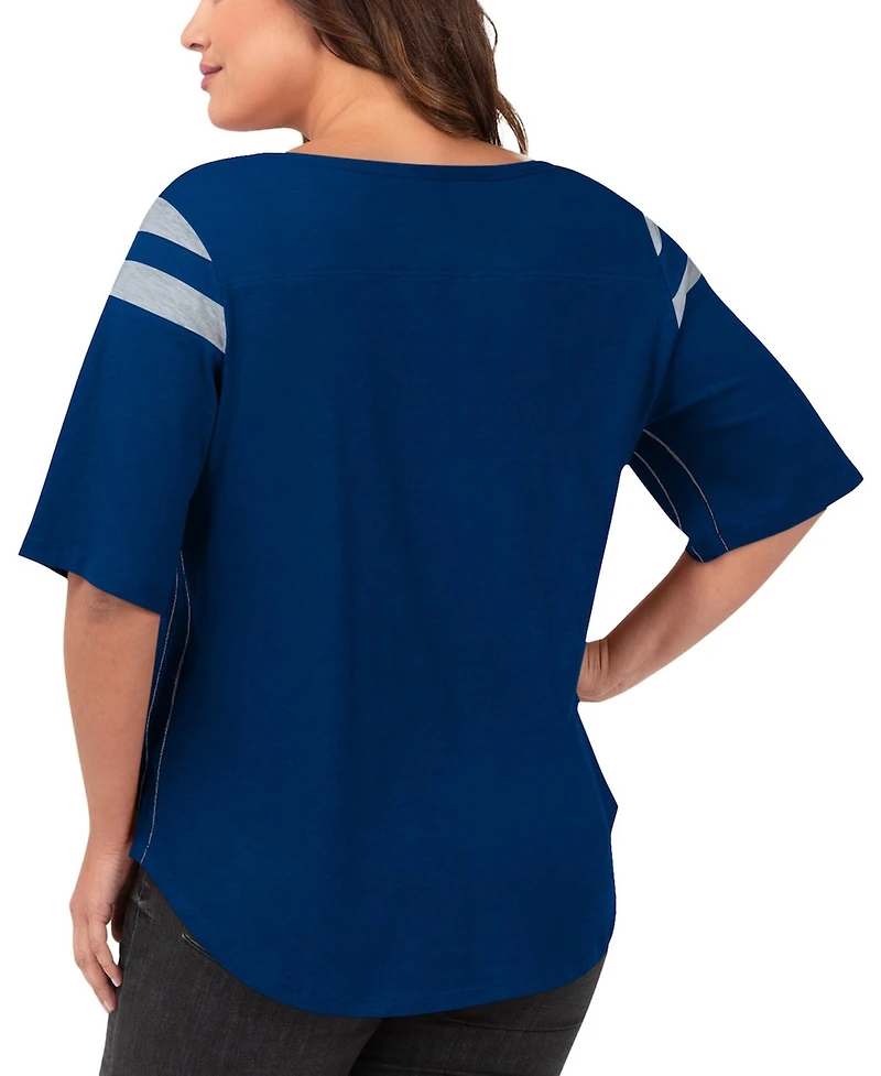 G-iii 4Her by Carl Banks Women's Royal Indianapolis Colts Plus Linebacker T-Shirt