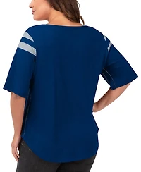 G-iii 4Her by Carl Banks Women's Royal Indianapolis Colts Plus Linebacker T-Shirt