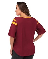 G-iii 4Her by Carl Banks Women's Burgundy Washington Commanders Plus Linebacker T-Shirt