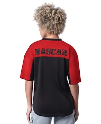 G-iii 4Her by Carl Banks Women's Black Nascar Merchandise Key Plan Ii V-Neck Rhinestone T-Shirt