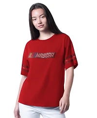 G-iii 4Her by Carl Banks Women's Red Nascar Fan Catch T-Shirt