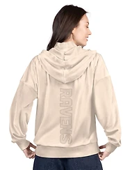 G-iii 4Her by Carl Banks Women's Tan Baltimore Ravens Rookie Full-Zip Hoodie