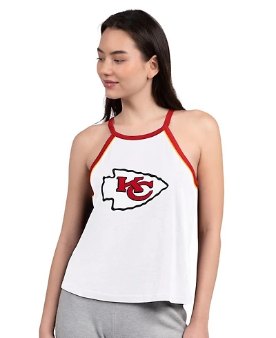 G-iii 4Her by Carl Banks Women's White Kansas City Chiefs Redemption Win Slub Tank Top