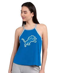 G-iii 4Her by Carl Banks Women's Royal Detroit Lions Redemption Win Slub Tank Top