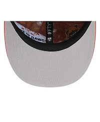 New Era Big Boys and Girls Brown/Orange Cleveland Browns 2026 Nfl Draft Pre-Curved 9FIFTY Snapback Hat