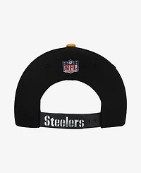 New Era Big Boys and Girls Black/Gold Pittsburgh Steelers 2026 Nfl Draft Pre-Curved 9FIFTY Snapback Hat