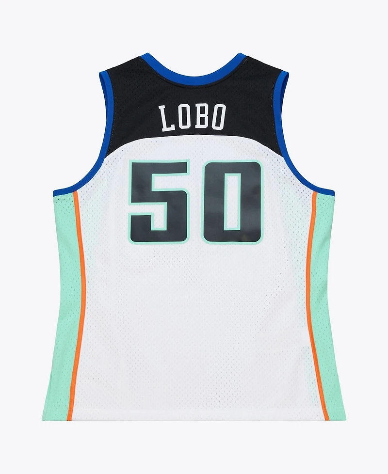 Mitchell & Ness Men's and Women's Rebecca Lobo White New York Liberty Court Origins Swingman Jersey