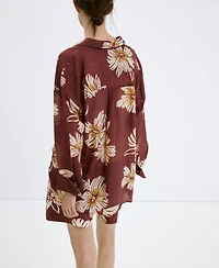 Mango Women's Printed Lyocell Shirt
