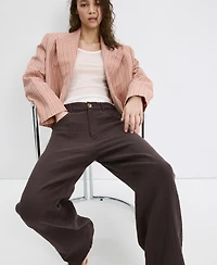 Mango Women's Balloon Cotton Pants