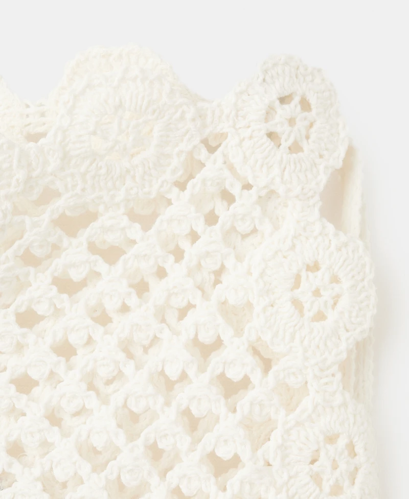 Mango Women's Crochet Bow Mini-Skirt