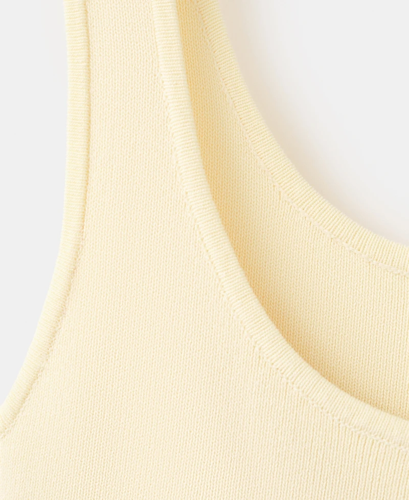 Mango Women's Asymmetrical-Cut Knit Dress