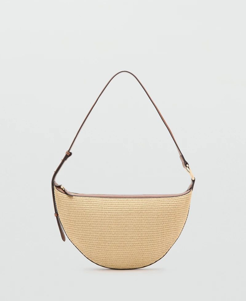 Mango Women's Textured Shoulder Bag